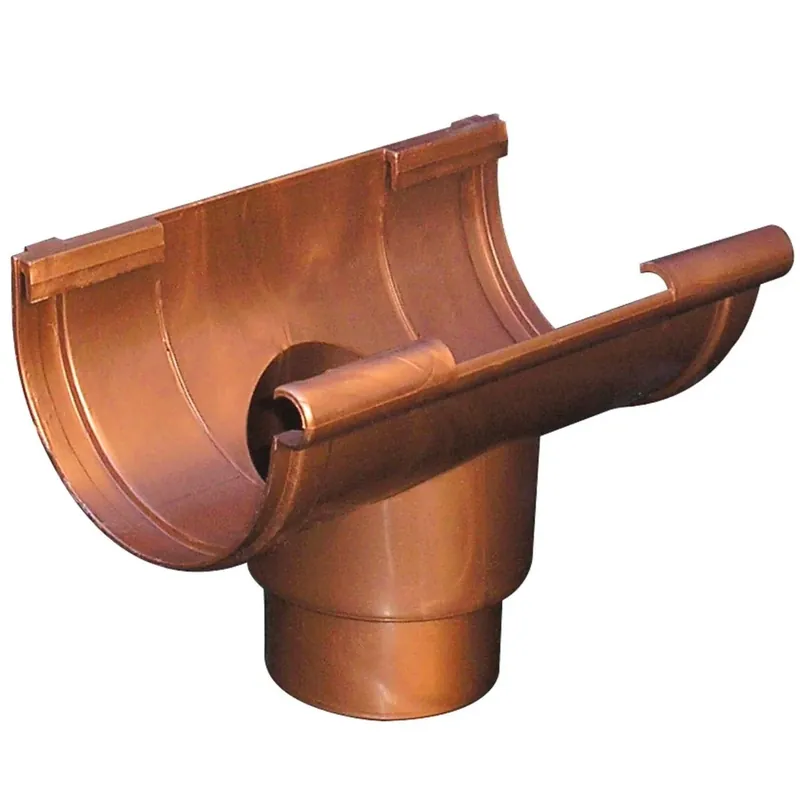 Laatste Versie Giunto con scarico Bi-System per canale di gronda in PVC Cupraelite ramato First Giunto con scarico Bi-System per canale di gronda in PVC Cupraelite ramato First Echome