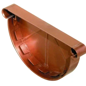 Gratis Retour Testata unica da incollare per canale di gronda in PVC ramato First Testata unica da incollare per canale di gronda in PVC ramato First Echome