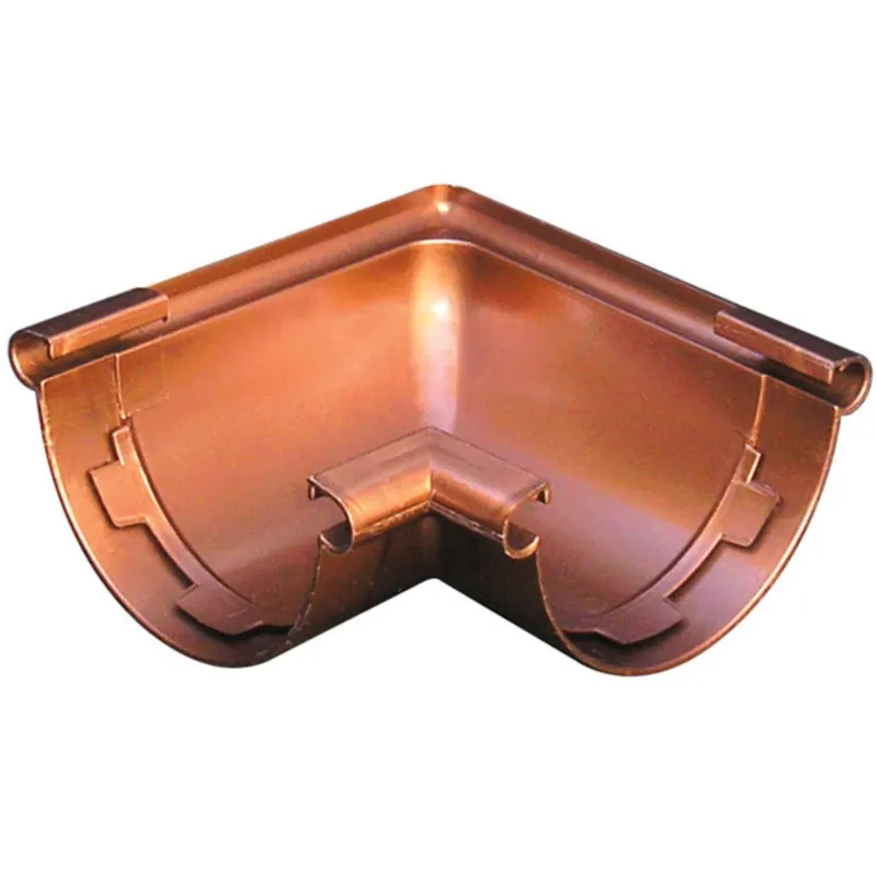 Angolare unico per canale di gronda in PVC Cupraelite ramato First Angolare unico per canale di gronda in PVC Cupraelite ramato First Echome Betaalbaar