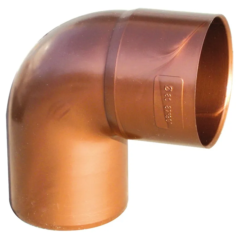 Favoriet Curva tubo pluviale per gronde in PVC Cupraelite ramata First 45°