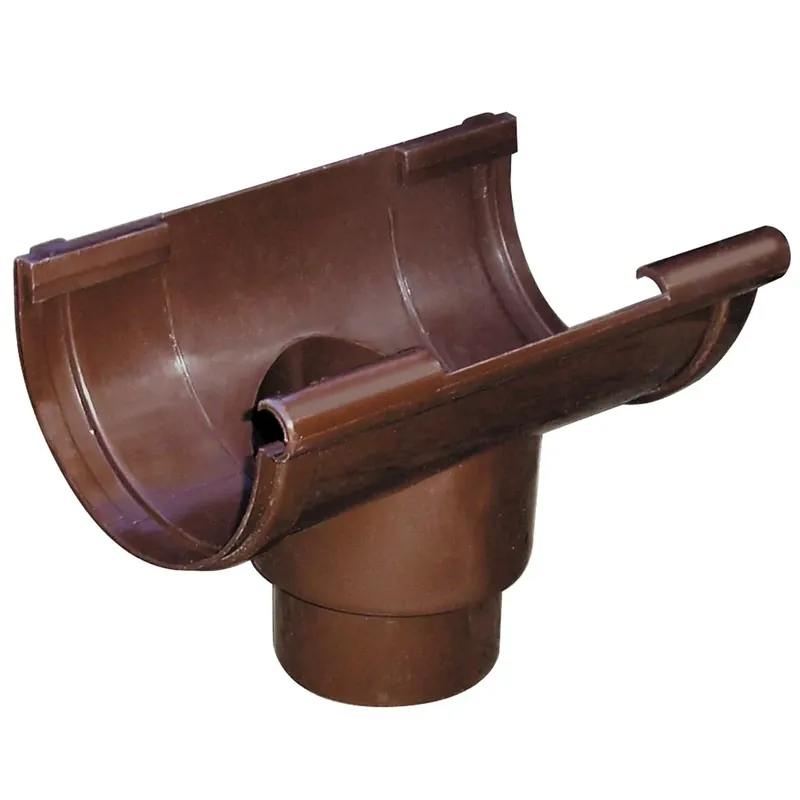 Giunto con scarico Bi-System per canale di gronda in PVC marrone First Giunto con scarico Bi-System per canale di gronda in PVC marrone First Echome Meest Verkocht