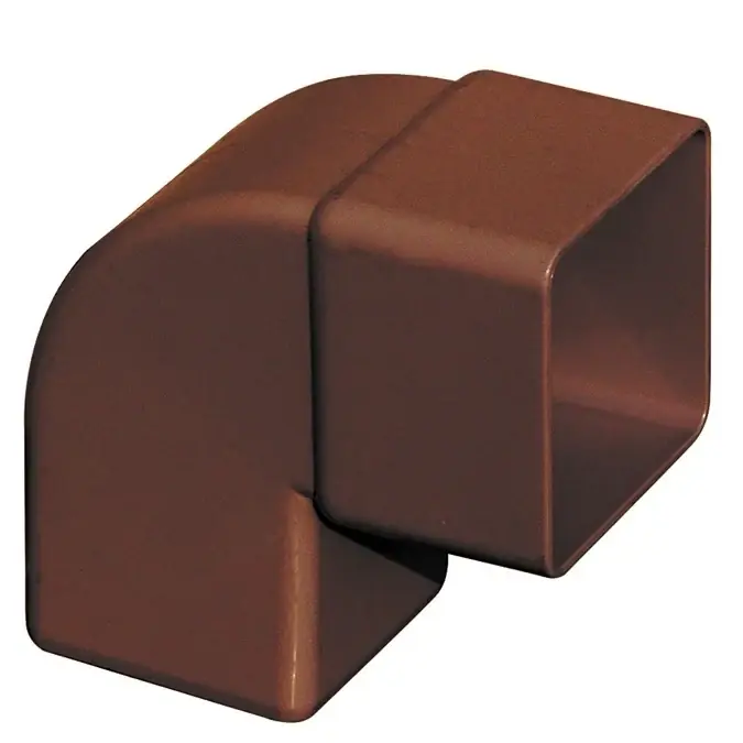 Curva quadra per tubo pluviale in PVC marrone First 67° Dagaanbieding