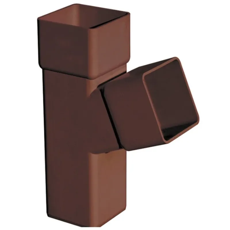 Braga quadra per tubo pluviale in PVC marrone First Braga quadra per tubo pluviale in PVC marrone First Echome Must-Have