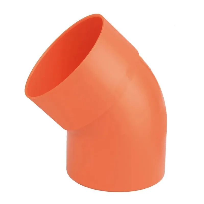 Must-Have Curva 45° in PVC per edilizia arancio ad incollaggio First Curva 45° in PVC per edilizia arancio ad incollaggio First Echome