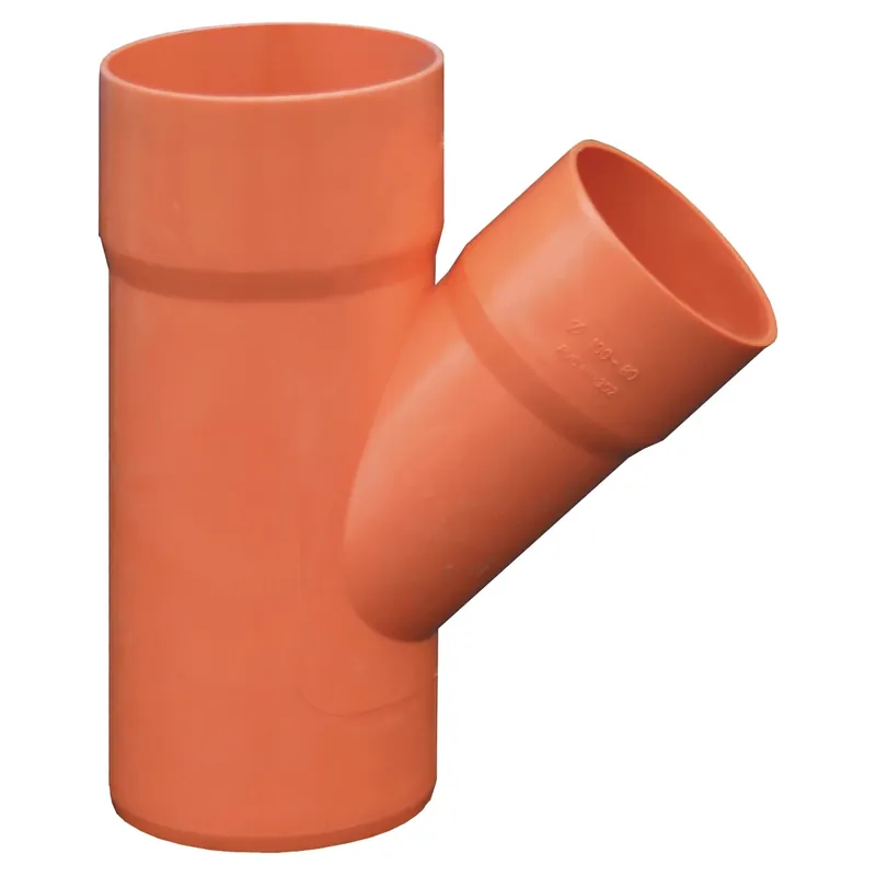 Express Levering Derivazione 45° ridotta in PVC per edilizia arancio ad incollaggio First Derivazione 45° ridotta in PVC per edilizia arancio ad incollaggio First Echome