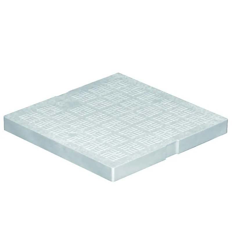 Coperchio leggero pedonale grigio/verde per pozzetto PVC First 200x200 mm Exclusieve Aanbieding