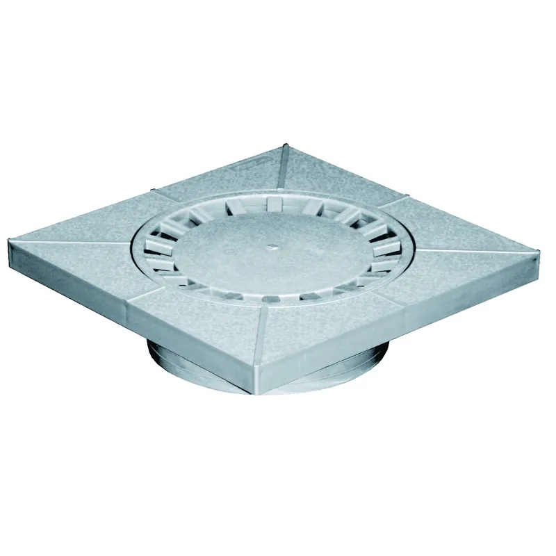 Coperchio sifonato per pozzetto grigio PVC First 300x300 mm Must-Have