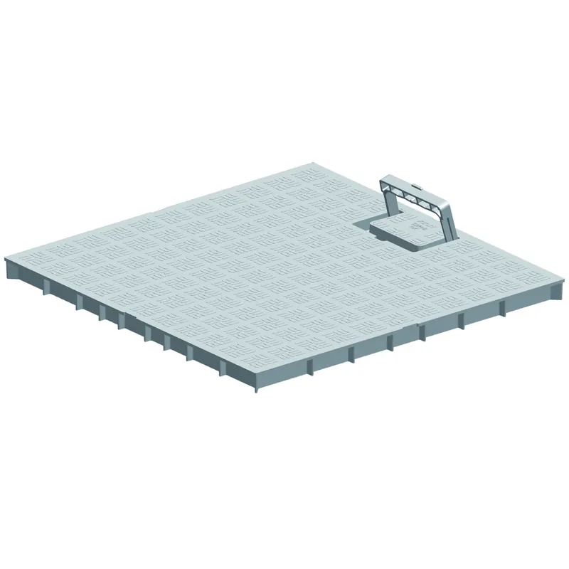 Coperchio leggero pedonale con maniglia PVC per pozzetto First 200x200 mm Direct Verzonden