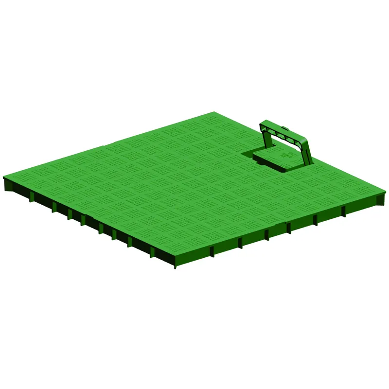 Laatste Versie Coperchio leggero pedonale con maniglia PVC per pozzetto First 200x200 mm