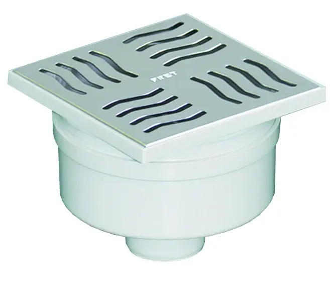 Korting Chiusino sifonato griglia inox ABS First Chiusino sifonato griglia inox ABS First Echome