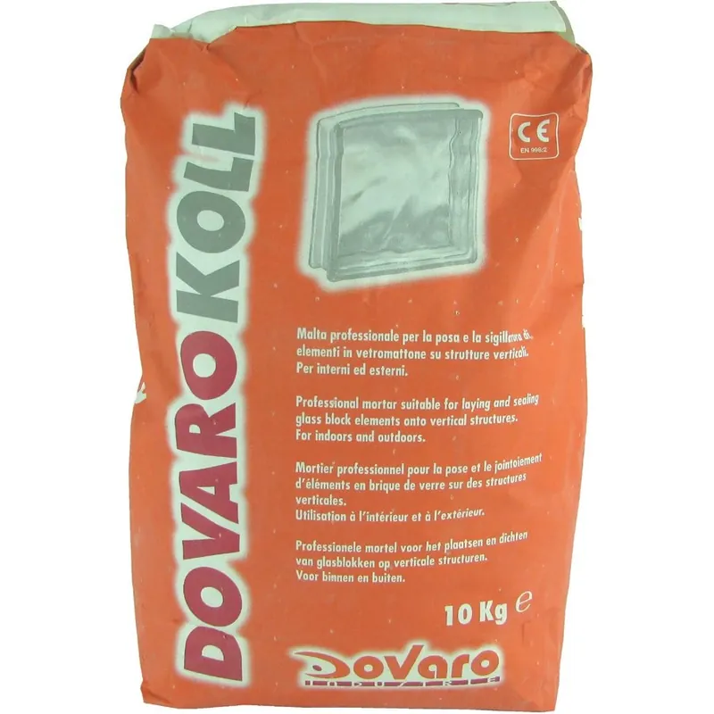 Colla per vetromattone parete Dovarokoll Dovaro Colla per vetromattone parete Dovarokoll Dovaro Echome Finale Uitverkoop