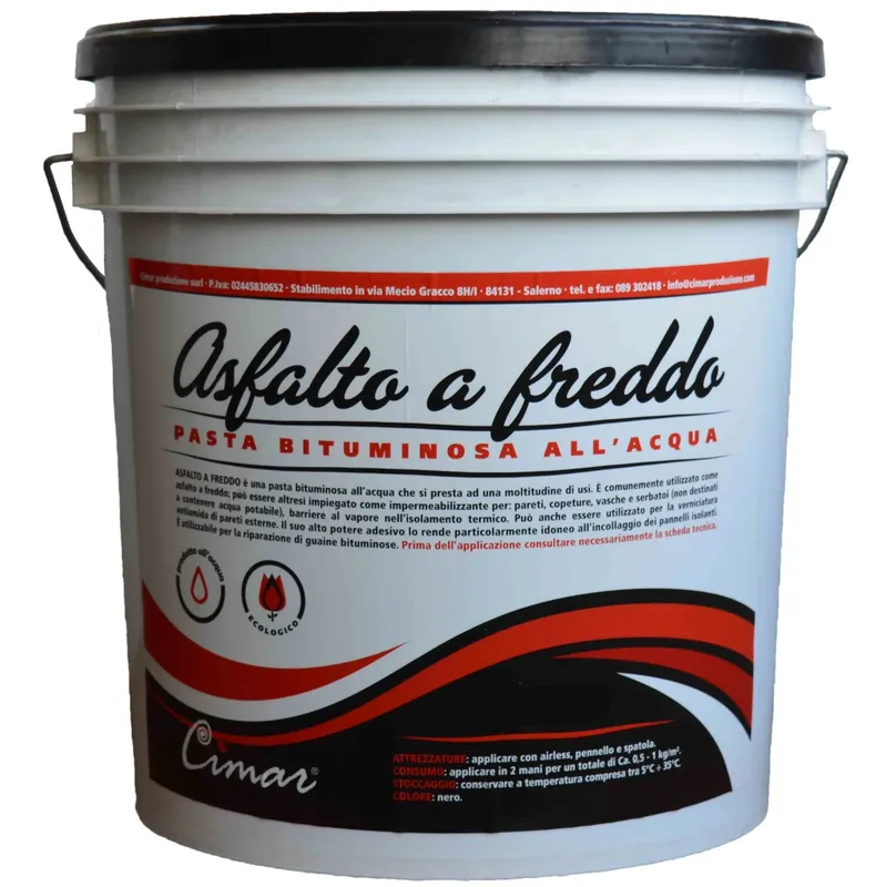 Asfalto a freddo universale Cimar Asfalto a freddo universale Cimar Echome Hoge Kwaliteit