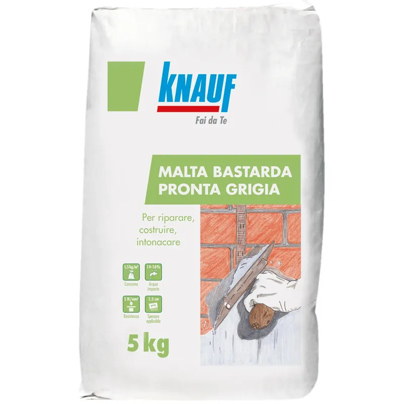 Beperkt Aanbod Malta pronta grigia intonaco Knauf Malta pronta grigia intonaco Knauf Echome