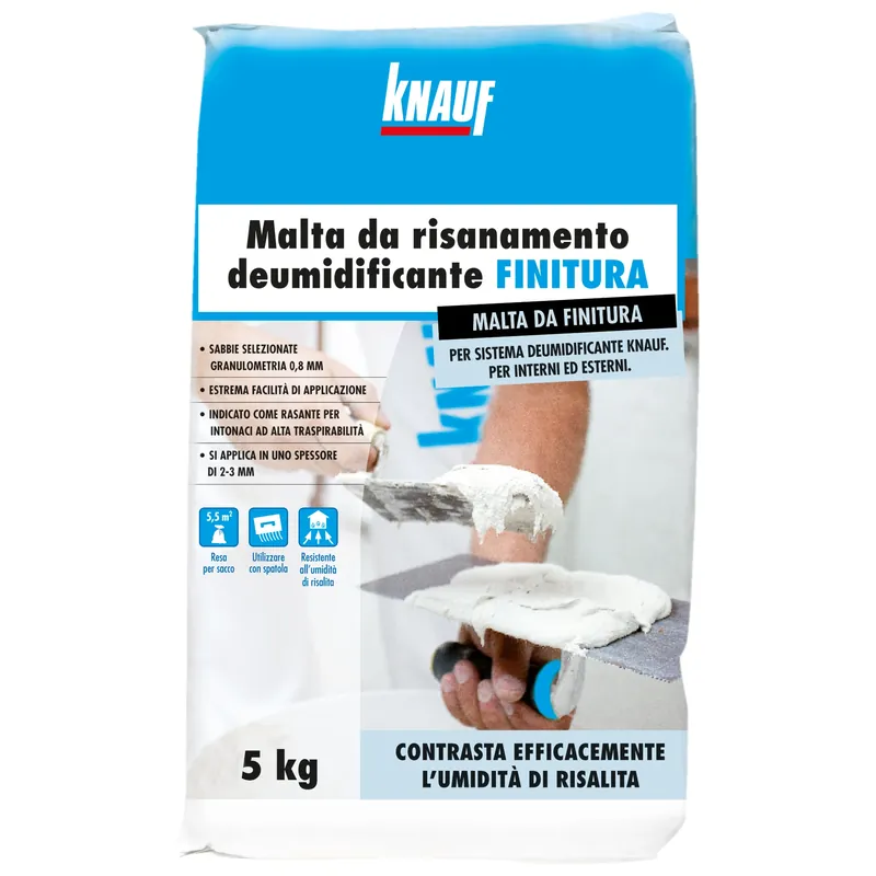 Malta risanamento deumidificante per finitura Knauf Malta risanamento deumidificante per finitura Knauf Echome Weekendaanbieding