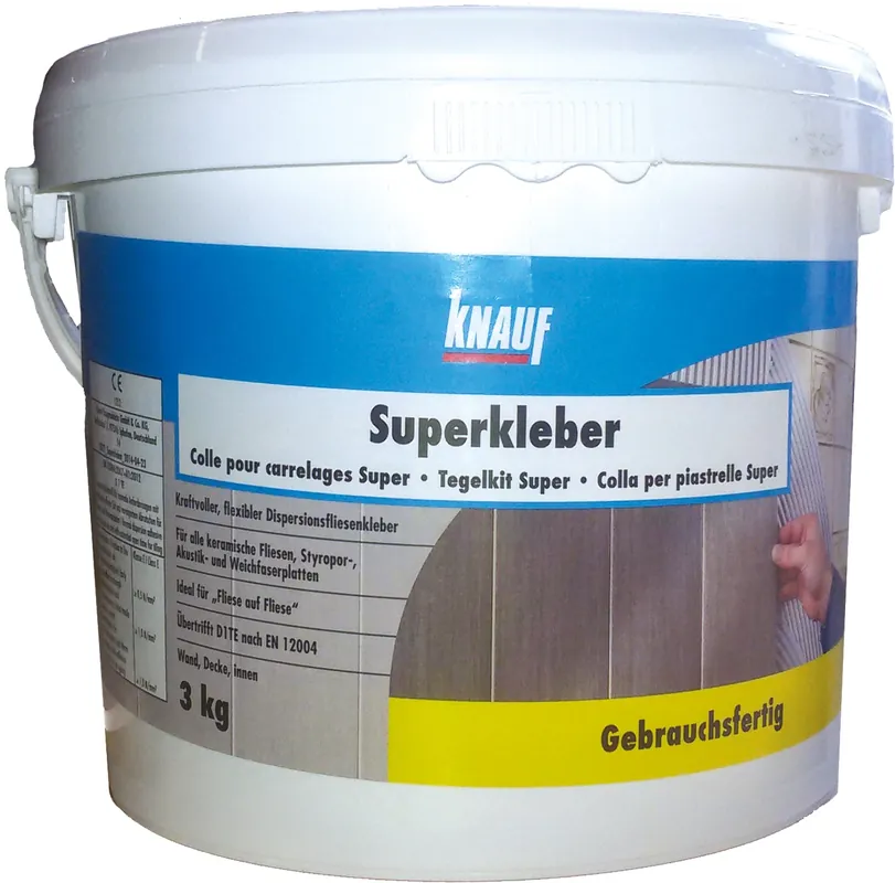 Colla pasta piastrelle Superkleber Knauf 1 kg Laatste Kans
