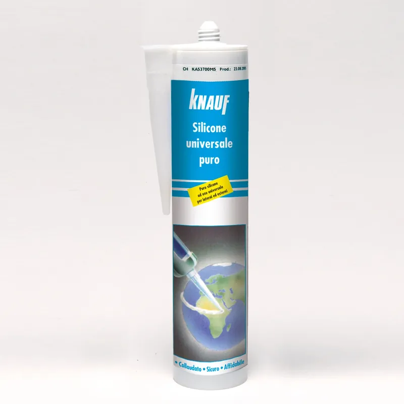 Sigillante silicone universale puro trasparente Knauf Sigillante silicone universale puro trasparente Knauf Echome Rechtstreeks Van De Fabrikant