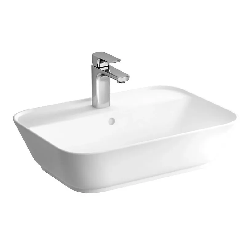Catino bianco rettangolare troppopieno Soft-Square Geo VitrA Catino bianco rettangolare troppopieno Soft-Square Geo VitrA Echome Tijdelijk Beschikbaar
