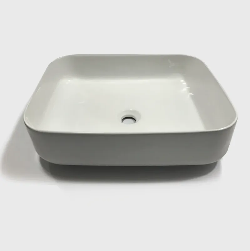 Direct Beschikbaar Lavabo bianco appoggio rettangolare ceramica Peyton Lavabo bianco appoggio rettangolare ceramica Peyton Echome