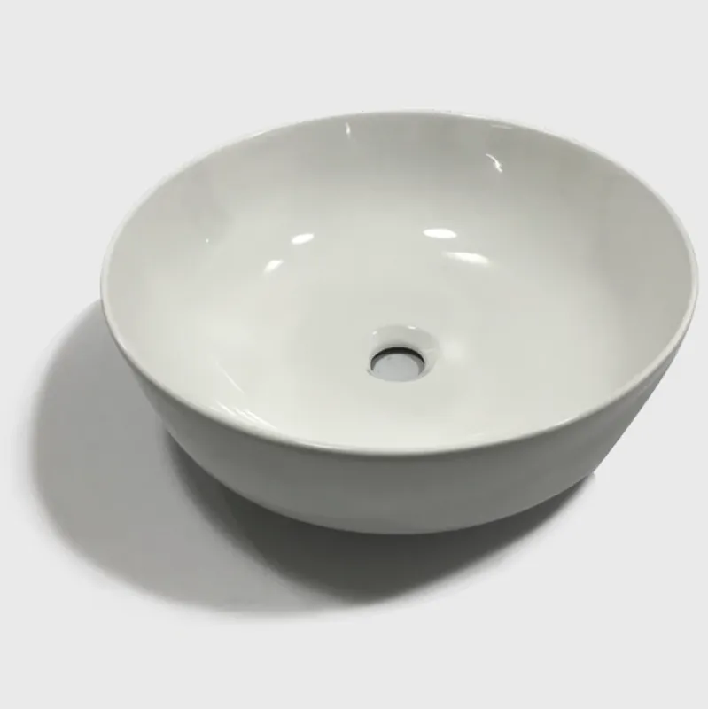 Lage Prijs Lavabo bianco appoggio tondo ceramica Carter Lavabo bianco appoggio tondo ceramica Carter Echome