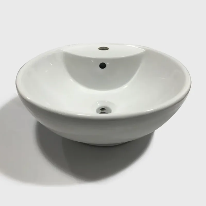 Lavabo bianco lucido appoggio tondo ceramica Nora Lavabo bianco lucido appoggio tondo ceramica Nora Echome Actieprijs