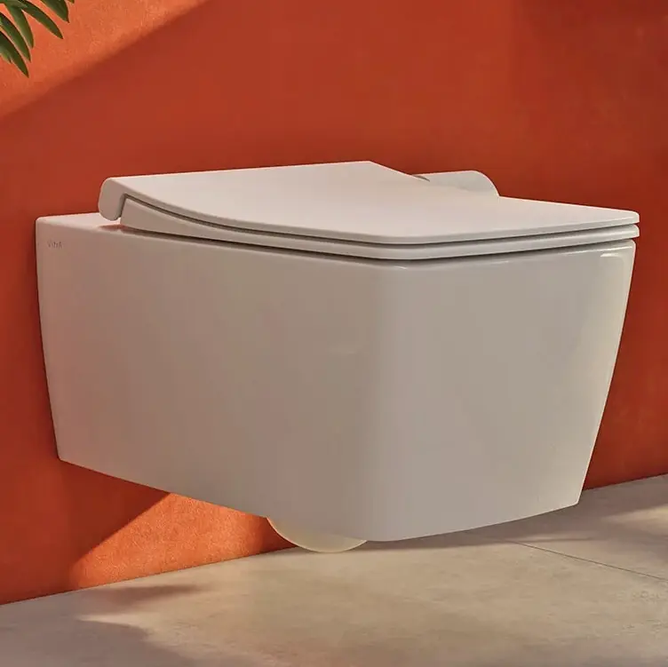 Beperkt Aanbod Vaso WC bianco sospeso Rim-ex Metropole VitrA Vaso WC bianco sospeso Rim-ex Metropole VitrA Echome