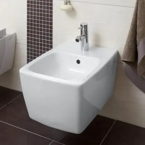Bidet bianco sospeso 56 centimetri WC Metropole VitrA Bidet bianco sospeso 56 centimetri WC Metropole VitrA Echome Nieuw