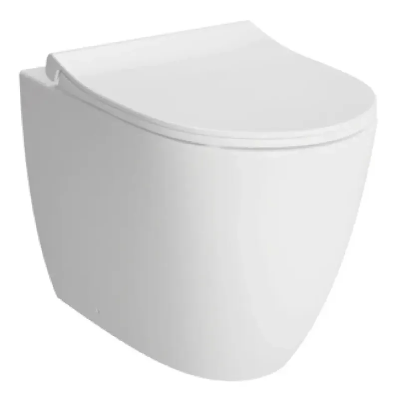 Merkproduct Vaso WC bianco lucido filo parete Rim-ex Sento VitrA Vaso WC bianco lucido filo parete Rim-ex Sento VitrA Echome