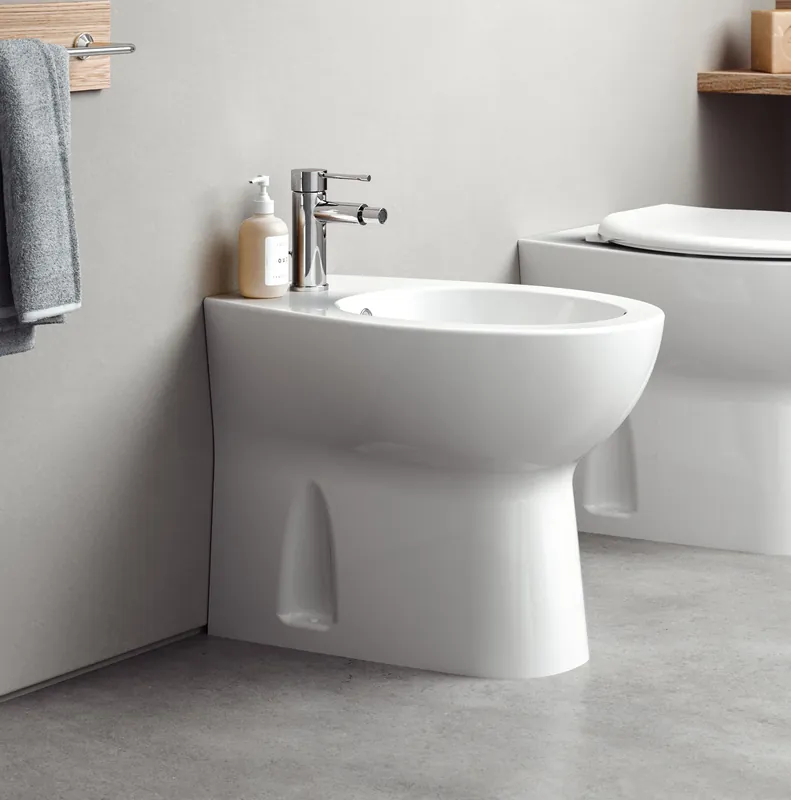 Bidet monoforo bianco filo parete WC Ginger Glass Bidet monoforo bianco filo parete WC Ginger Glass Echome Hete Deal