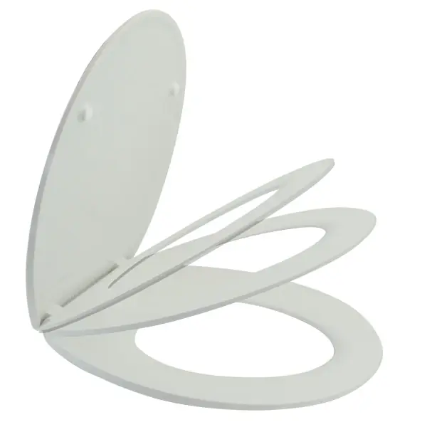 Veilige Betaling Sedile bianco universale ovale soft close WC Solution Sedile bianco universale ovale soft close WC Solution Echome