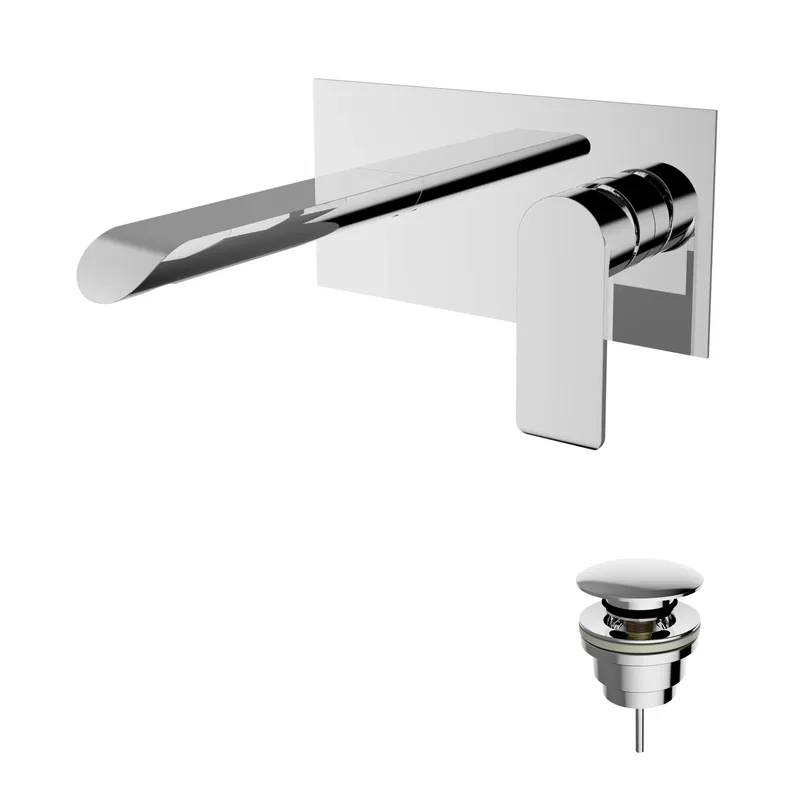 Miscelatore lavabo cromato con piletta XS Teorema Miscelatore lavabo cromato con piletta XS Teorema Echome Beste Prijs