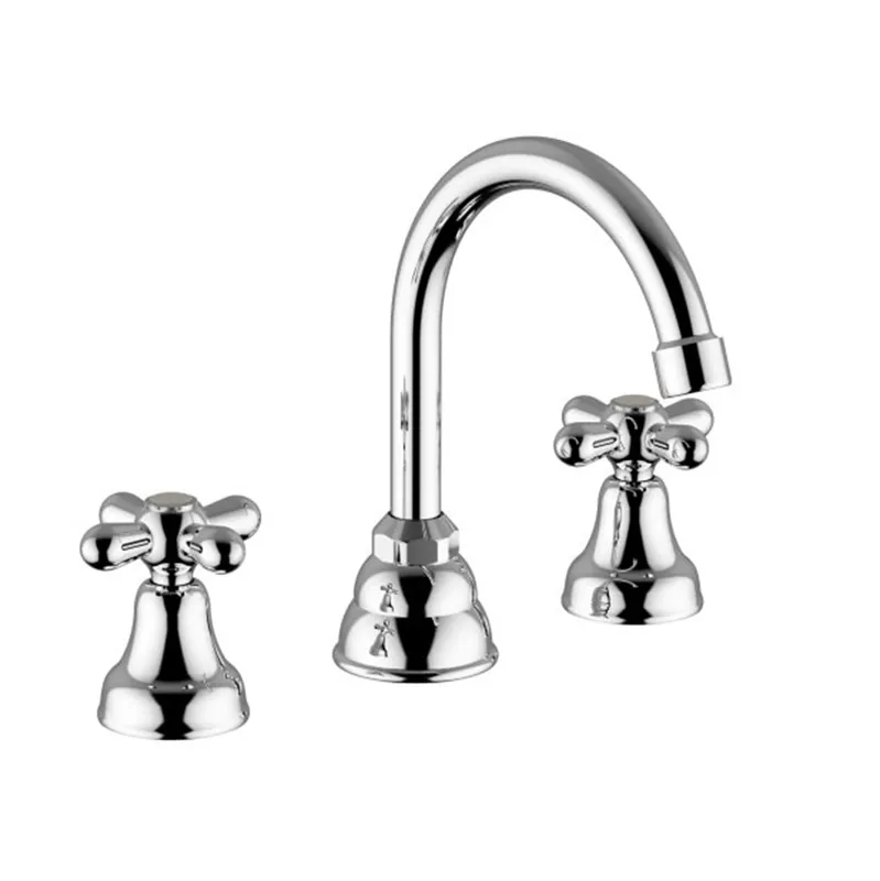 Betrouwbaar Batteria lavabo cromo a 3 e fori canna alta Daisy Teorema Batteria lavabo cromo a 3 e fori canna alta Daisy Teorema Echome