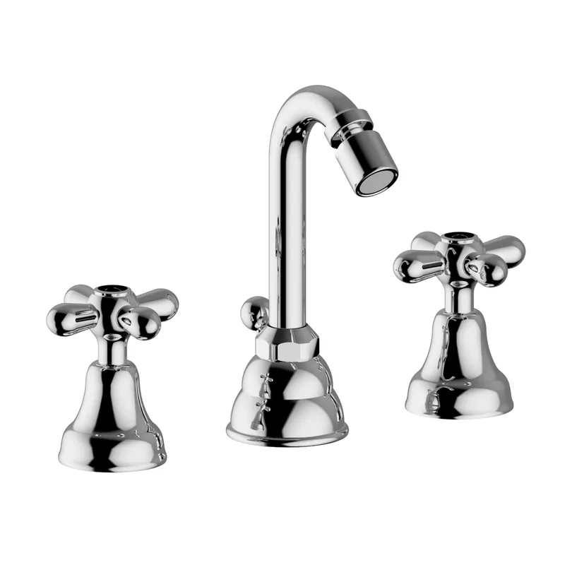 Batteria bidet cromo a 3 fori e canna alta Daisy Teorema Batteria bidet cromo a 3 fori e canna alta Daisy Teorema Echome Rechtstreeks Van De Fabrikant