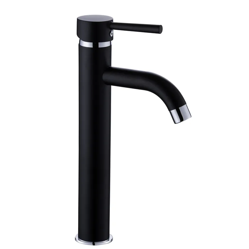 Miscelatore lavabo monocomando nero opaco alto con piletta Desy Miscelatore lavabo monocomando nero opaco alto con piletta Desy Echome Gratis Retour