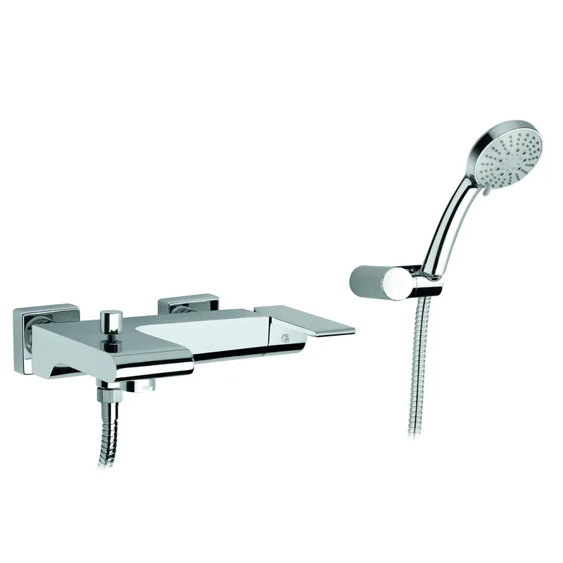Rechtstreeks Van De Fabrikant Miscelatore vasca monocomando cromato con doccetta Atlantic Miscelatore vasca monocomando cromato con doccetta Atlantic Echome