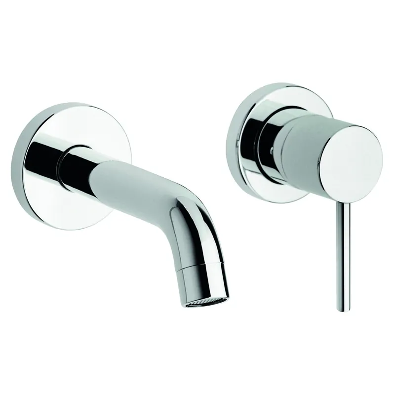 Favoriet Miscelatore lavabo monocomando cromato a parete Cilindra Miscelatore lavabo monocomando cromato a parete Cilindra Echome