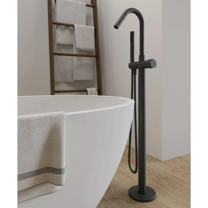 Must-Have Gruppo vasca nero opaco da pavimento Dublino Morini Gruppo vasca nero opaco da pavimento Dublino Morini Echome