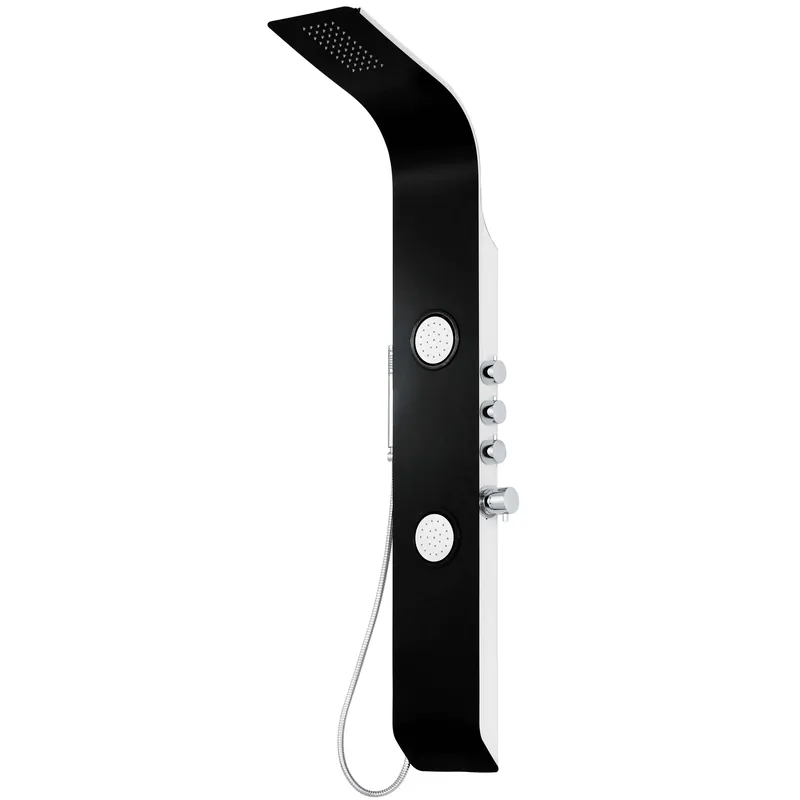 Colonna Hydro attrezzata in alluminio bianco e nero Picasso Morini Colonna Hydro attrezzata in alluminio bianco e nero Picasso Morini Echome Speciale Aanbieding