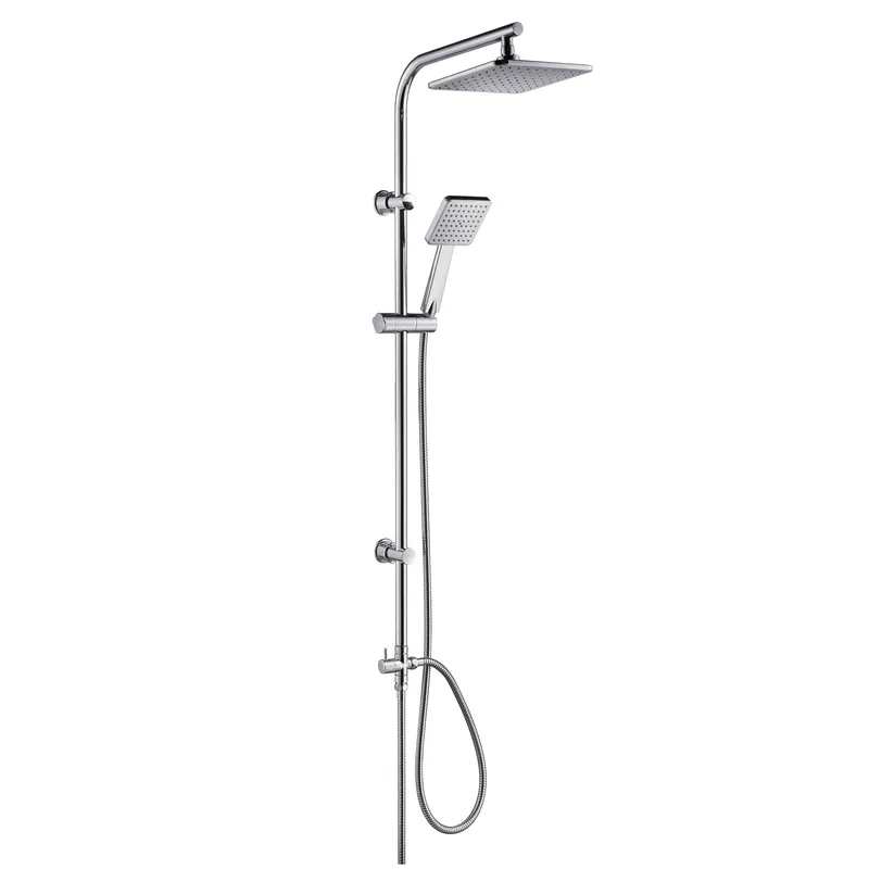 Colonna doccia quadra con deviatore T-Shower Teorema Colonna doccia quadra con deviatore T-Shower Teorema Echome Snelle Levering