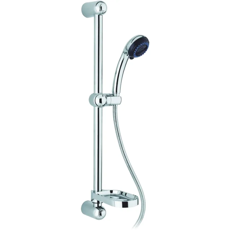 Dagaanbieding Saliscendi cromato con doccetta a 3 getti Planet Aqualine Metaform Saliscendi cromato con doccetta a 3 getti Planet Aqualine Metaform Echome