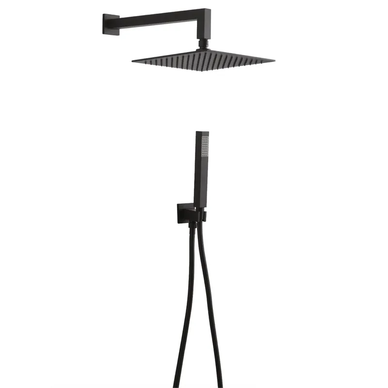 Kit doccia completo nero opaco quadro Black Square Morini Kit doccia completo nero opaco quadro Black Square Morini Echome Actieprijs