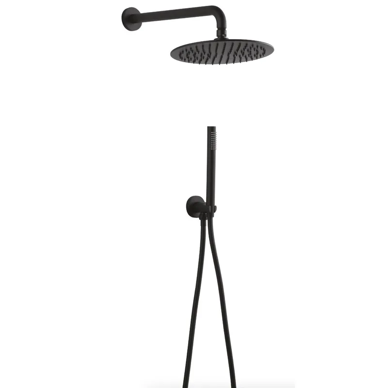 Kit doccia completo nero opaco tondo Black Round Morini Kit doccia completo nero opaco tondo Black Round Morini Echome Fabrieksprijs