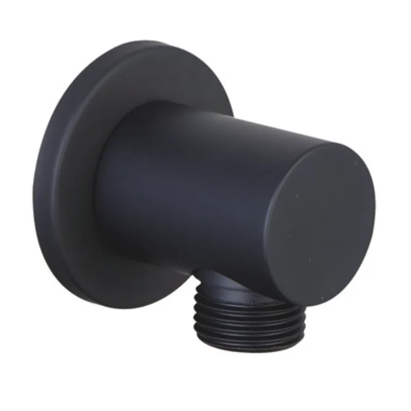 Exclusieve Aanbieding Presa cilindrica per acqua doccia in ottone nero opaco De Borri Presa cilindrica per acqua doccia in ottone nero opaco De Borri Echome