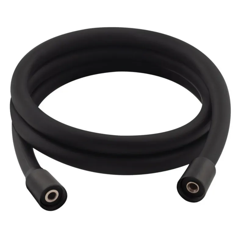 Flessibile per acqua doccia in PVC nero opaco Darkflex De Borri 150 cm Must-Have