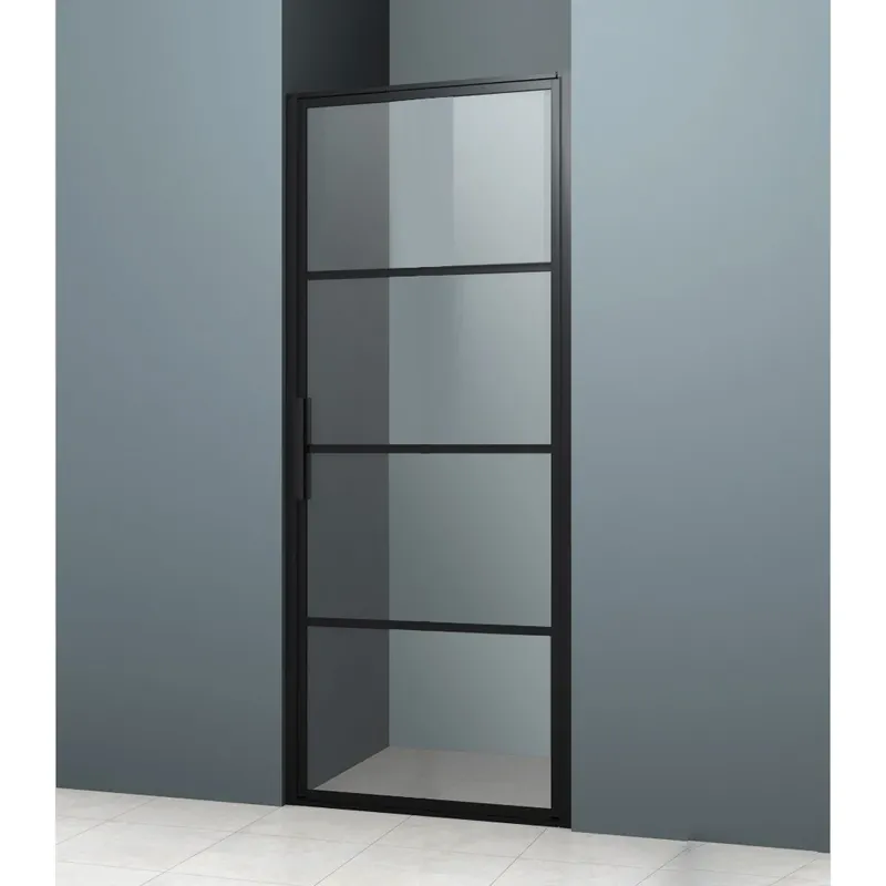 Finale Uitverkoop Porta battente box doccia nero satinato Treviso Porta battente box doccia nero satinato Treviso Echome