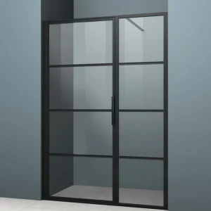 Parete fissa box doccia nero satinato Treviso Parete fissa box doccia nero satinato Treviso Echome Direct Beschikbaar
