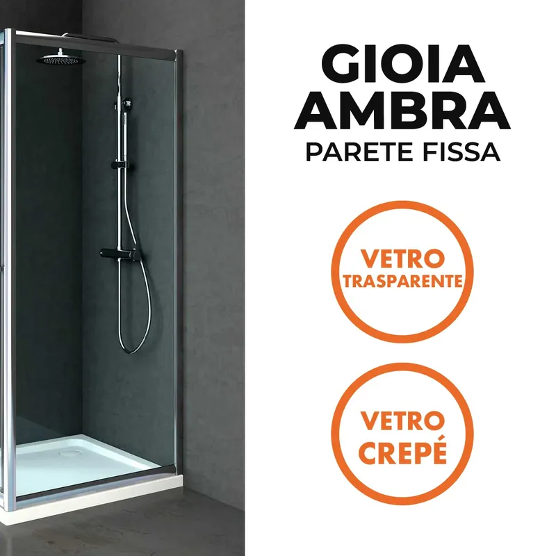 Parete fissa reversibile box doccia alluminio lucido Rain Box Parete fissa reversibile box doccia alluminio lucido Rain Box Echome Aanbieding