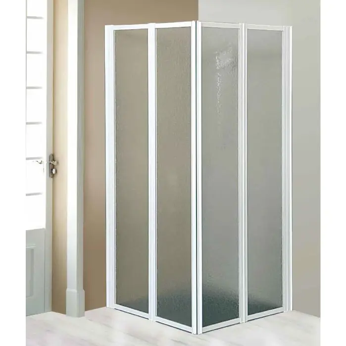 Lage Prijs Box doccia angolare 4 pannelli pieghevoli internamente Flex Emibox Box doccia angolare 4 pannelli pieghevoli internamente Flex Emibox Echome