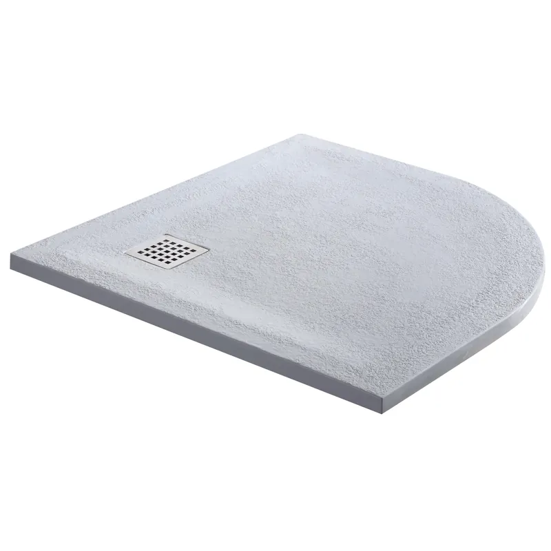 Piatto doccia curvo bianco mineralmarmo Gaia 80x80 cm Betaalbaar