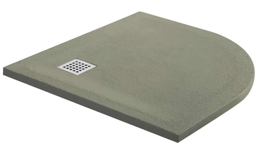 Favoriet Piatto doccia curvo sabbia mineralmarmo Gaia 80x80 cm