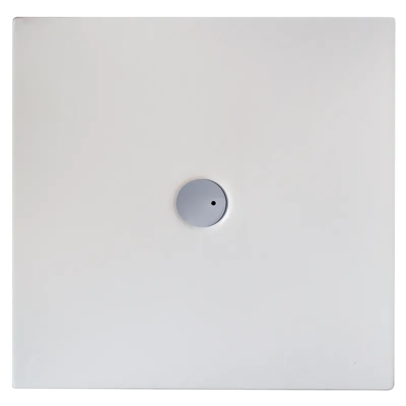 Piatto doccia bianco quadrato acrilico Rocker Glass 100x100 cm Gereduceerde Prijs